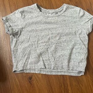 TNA oversized cropped grey t shirt basic
